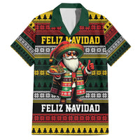 Mexican Santa Sombrero Hawaiian Shirt Feliz Navidad Mexico - Wonder Print Shop