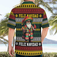 Mexican Santa Sombrero Hawaiian Shirt Feliz Navidad Mexico - Wonder Print Shop