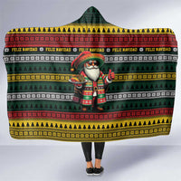 Mexican Santa Sombrero Hooded Blanket Feliz Navidad Mexico - Wonder Print Shop