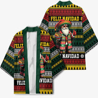Mexican Santa Sombrero Kimono Feliz Navidad Mexico - Wonder Print Shop
