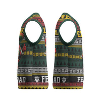 Mexican Santa Sombrero Christmas Knitted V-Neck Vest Feliz Navidad Mexico - Wonder Print Shop