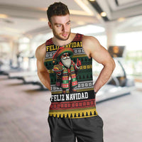 Mexican Santa Sombrero Men Tank Top Feliz Navidad Mexico - Wonder Print Shop