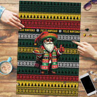 Mexican Santa Sombrero Puzzle Feliz Navidad Mexico - Wonder Print Shop