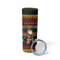 Mexican Santa Sombrero Skinny Tumbler Feliz Navidad Mexico - Wonder Print Shop