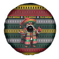 Mexican Santa Sombrero Spare Tire Cover Feliz Navidad Mexico - Wonder Print Shop
