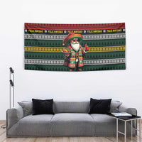 Mexican Santa Sombrero Tapestry Feliz Navidad Mexico - Wonder Print Shop