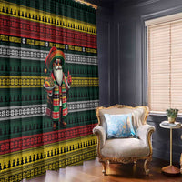 Mexican Santa Sombrero Window Curtain Feliz Navidad Mexico - Wonder Print Shop