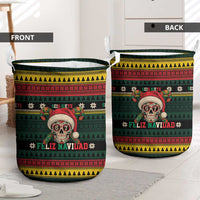 Mexican SEIS Siete 67 Meme Laundry Basket Feliz Navidad Mexico - Wonder Print Shop