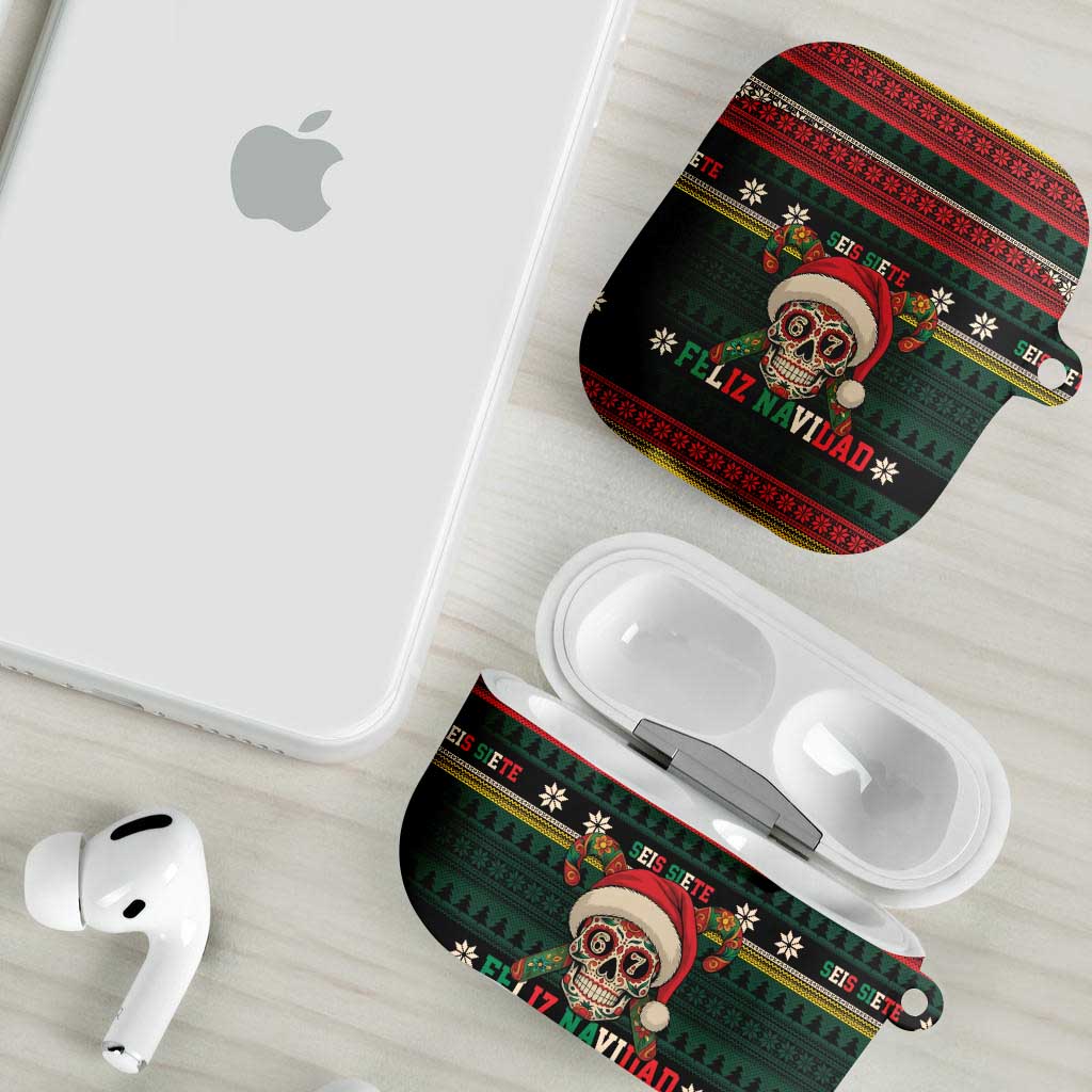 Mexican SEIS Siete 67 Meme AirPods Case Feliz Navidad Mexico - Wonder Print Shop