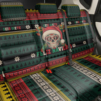Mexican SEIS Siete 67 Meme Back Car Seat Cover Feliz Navidad Mexico - Wonder Print Shop