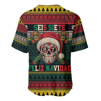 Mexican SEIS Siete 67 Meme Baseball Jersey Feliz Navidad Mexico - Wonder Print Shop