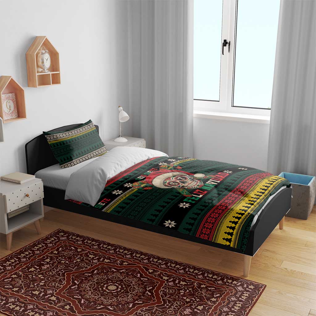 Mexican SEIS Siete 67 Meme Bedding Set Feliz Navidad Mexico - Wonder Print Shop