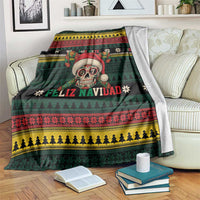 Mexican SEIS Siete 67 Meme Blanket Feliz Navidad Mexico - Wonder Print Shop