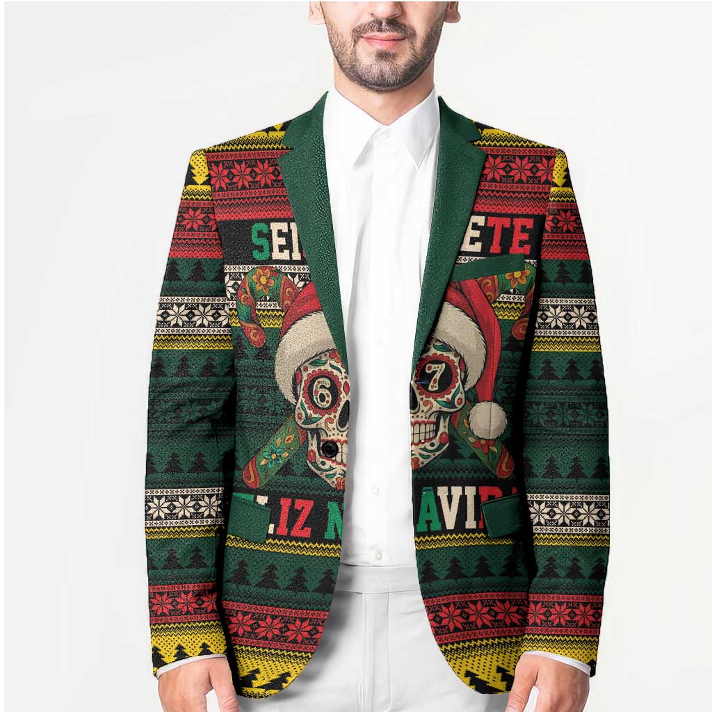 Mexican SEIS Siete 67 Meme Blazer Feliz Navidad Mexico - Wonder Print Shop