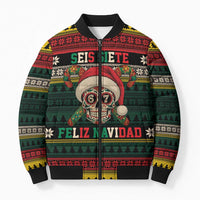 Mexican SEIS Siete 67 Meme Bomber Puffer Jacket Feliz Navidad Mexico - Wonder Print Shop