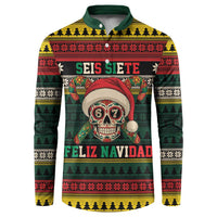 Mexican SEIS Siete 67 Meme Button Sweatshirt Feliz Navidad Mexico - Wonder Print Shop