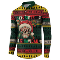 Mexican SEIS Siete 67 Meme Button Sweatshirt Feliz Navidad Mexico - Wonder Print Shop