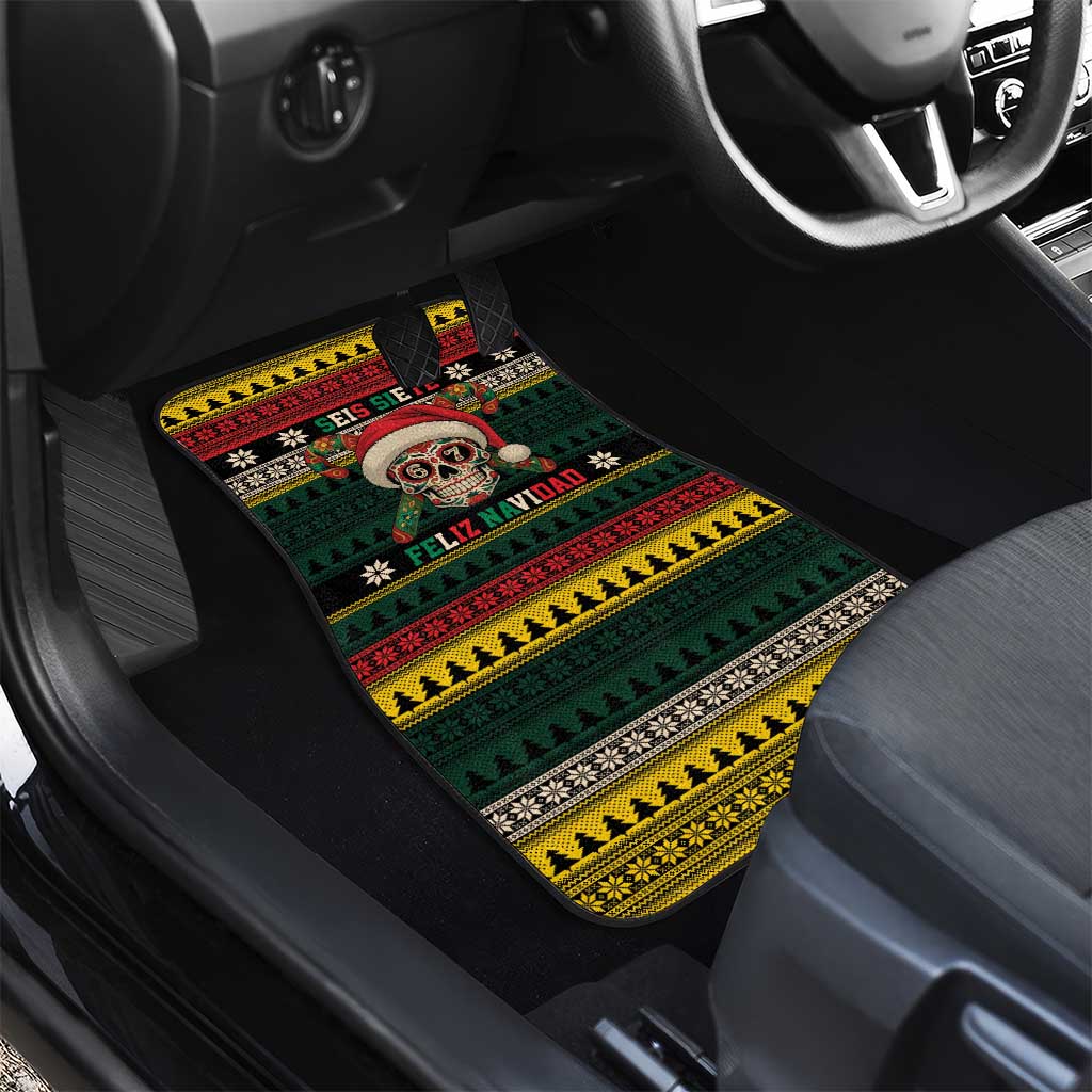 Mexican SEIS Siete 67 Meme Car Mats Feliz Navidad Mexico - Wonder Print Shop