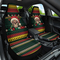 Mexican SEIS Siete 67 Meme Car Seat Cover Feliz Navidad Mexico - Wonder Print Shop