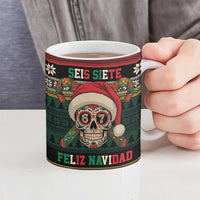 Mexican SEIS Siete 67 Meme Ceramic Mug Feliz Navidad Mexico - Wonder Print Shop