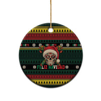 Mexican SEIS Siete 67 Meme Ceramic Ornament Feliz Navidad Mexico - Wonder Print Shop