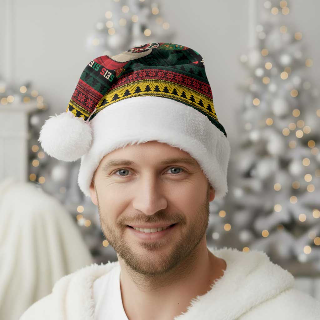Mexican SEIS Siete 67 Meme Christmas Santa Hat Feliz Navidad Mexico - Wonder Print Shop
