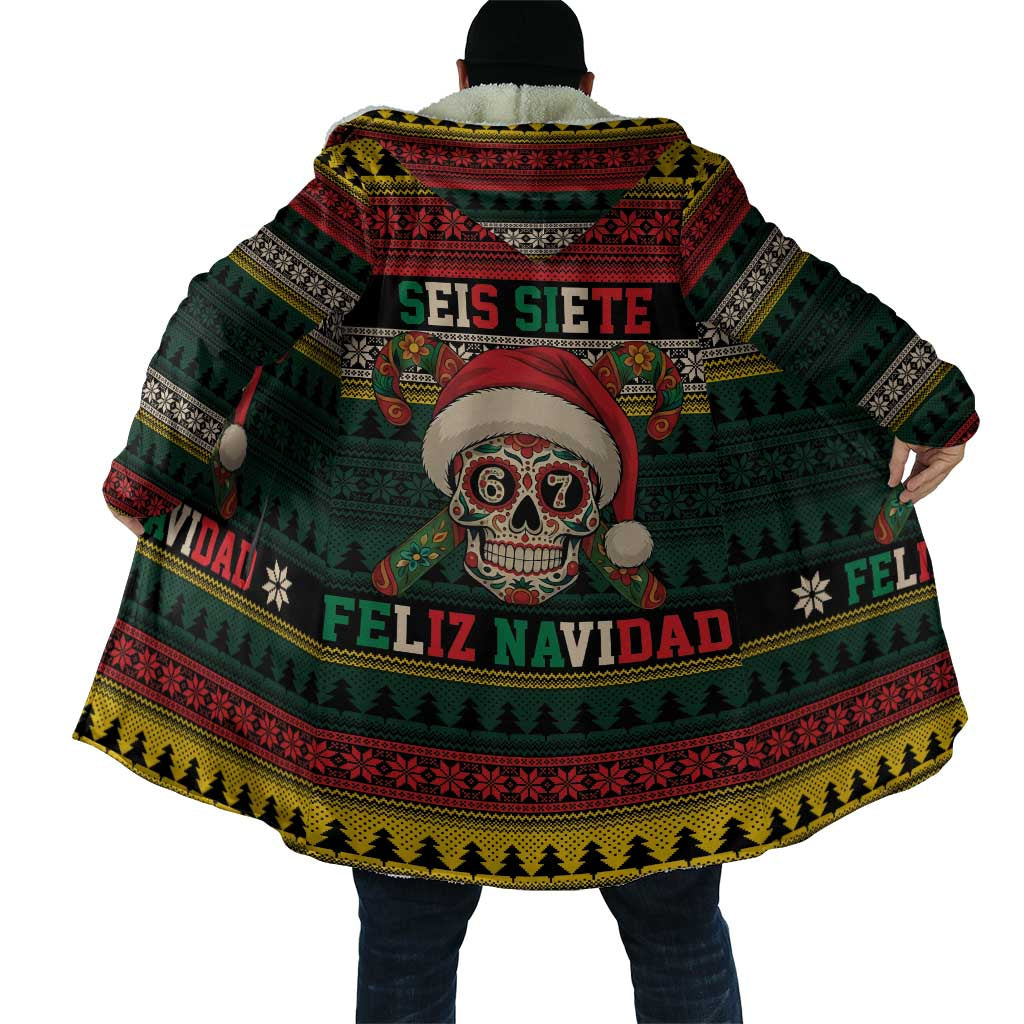 Mexican SEIS Siete 67 Meme Cloak Feliz Navidad Mexico - Wonder Print Shop
