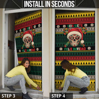 Mexican SEIS Siete 67 Meme Door Cover Feliz Navidad Mexico - Wonder Print Shop