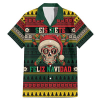 Mexican SEIS Siete 67 Meme Family Matching Mermaid Dress and Hawaiian Shirt Feliz Navidad Mexico - Wonder Print Shop
