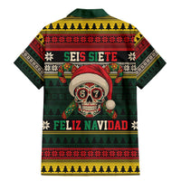 Mexican SEIS Siete 67 Meme Family Matching Mermaid Dress and Hawaiian Shirt Feliz Navidad Mexico - Wonder Print Shop