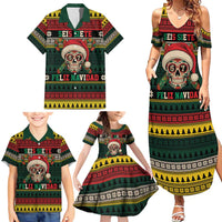 Mexican SEIS Siete 67 Meme Family Matching Summer Maxi Dress and Hawaiian Shirt Feliz Navidad Mexico - Wonder Print Shop