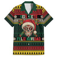 Mexican SEIS Siete 67 Meme Hawaiian Shirt Feliz Navidad Mexico - Wonder Print Shop