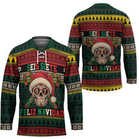 Mexican SEIS Siete 67 Meme Hockey Jersey Feliz Navidad Mexico - Wonder Print Shop