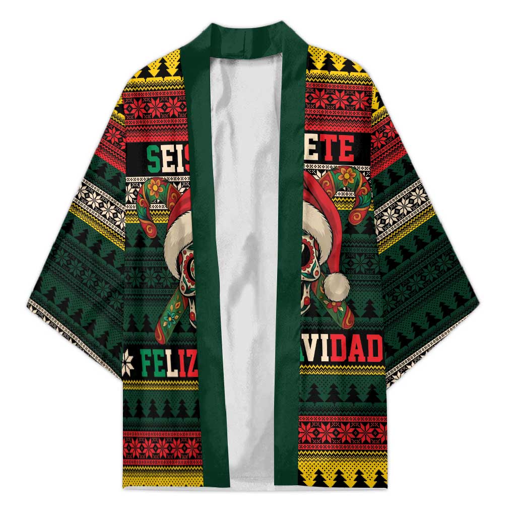 Mexican SEIS Siete 67 Meme Kimono Feliz Navidad Mexico - Wonder Print Shop