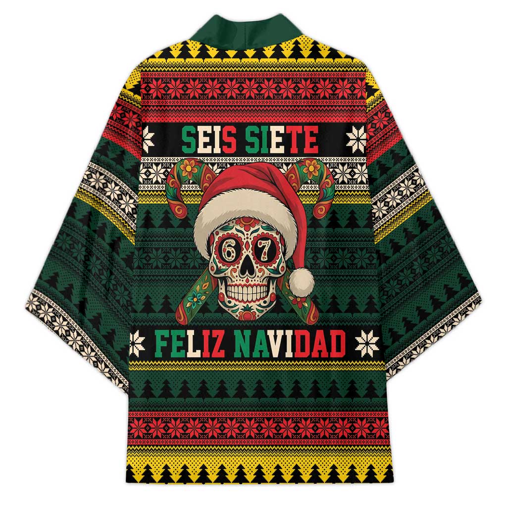 Mexican SEIS Siete 67 Meme Kimono Feliz Navidad Mexico - Wonder Print Shop