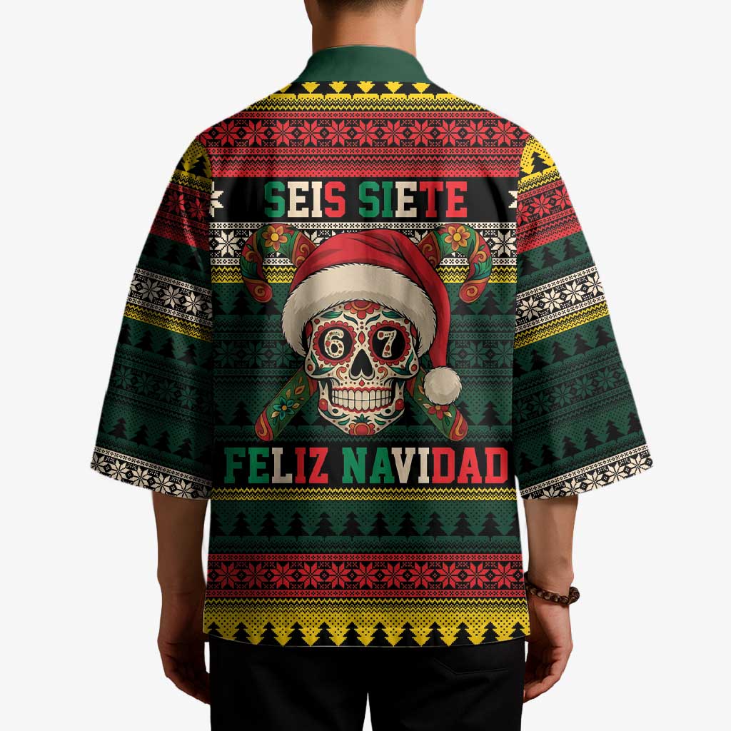 Mexican SEIS Siete 67 Meme Kimono Feliz Navidad Mexico - Wonder Print Shop