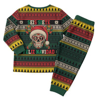 Mexican SEIS Siete 67 Meme Christmas Pajama Set Feliz Navidad Mexico - Wonder Print Shop