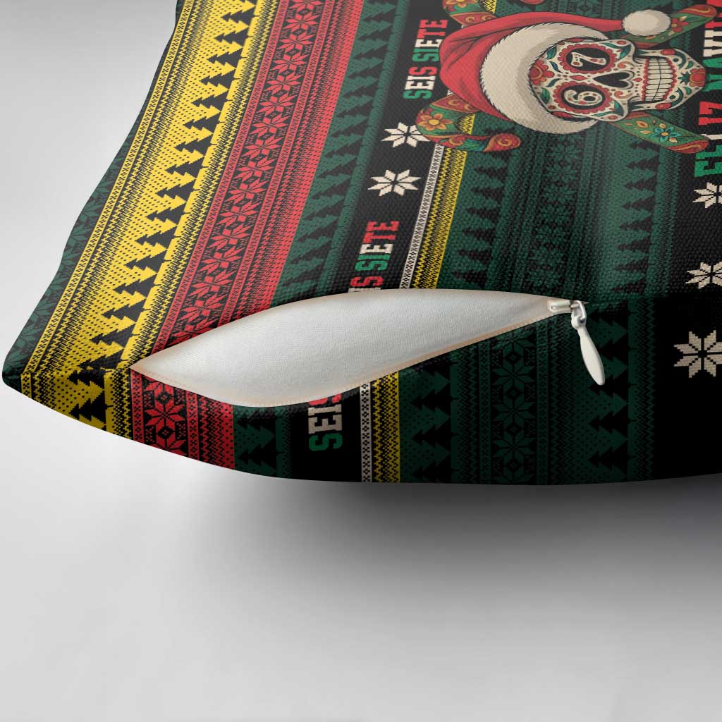 Mexican SEIS Siete 67 Meme Pillow Cover Feliz Navidad Mexico - Wonder Print Shop
