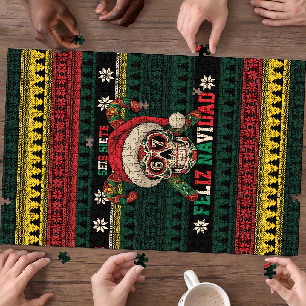 Mexican SEIS Siete 67 Meme Puzzle Feliz Navidad Mexico - Wonder Print Shop