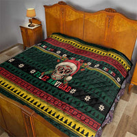 Mexican SEIS Siete 67 Meme Quilt Feliz Navidad Mexico - Wonder Print Shop