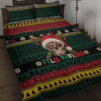 Mexican SEIS Siete 67 Meme Quilt Bed Set Feliz Navidad Mexico - Wonder Print Shop