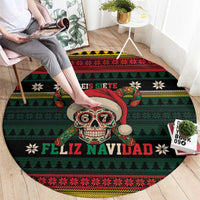Mexican SEIS Siete 67 Meme Round Carpet Feliz Navidad Mexico - Wonder Print Shop