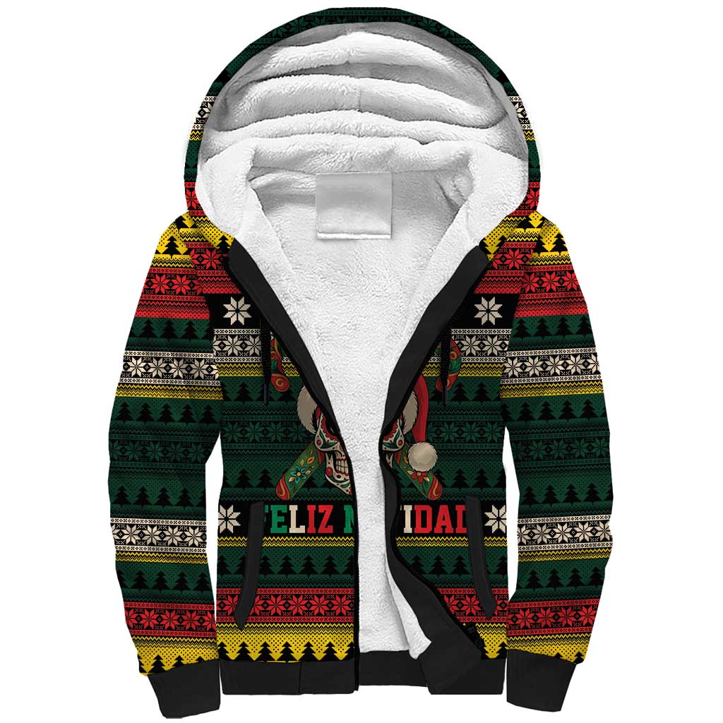 Mexican SEIS Siete 67 Meme Sherpa Hoodie Feliz Navidad Mexico - Wonder Print Shop
