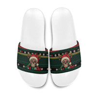 Mexican SEIS Siete 67 Meme Slide Sandals Feliz Navidad Mexico - Wonder Print Shop