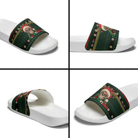 Mexican SEIS Siete 67 Meme Slide Sandals Feliz Navidad Mexico - Wonder Print Shop