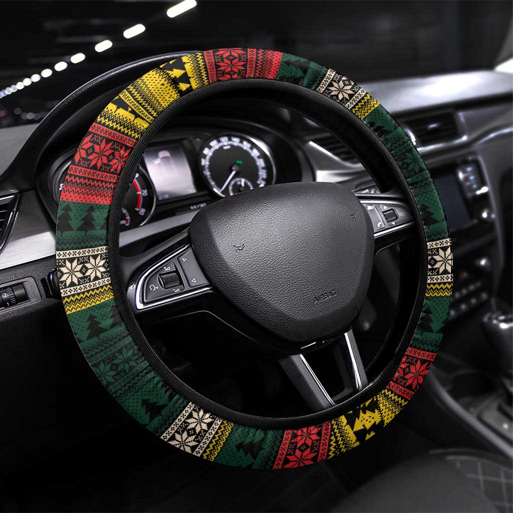 Mexican SEIS Siete 67 Meme Steering Wheel Cover Feliz Navidad Mexico - Wonder Print Shop