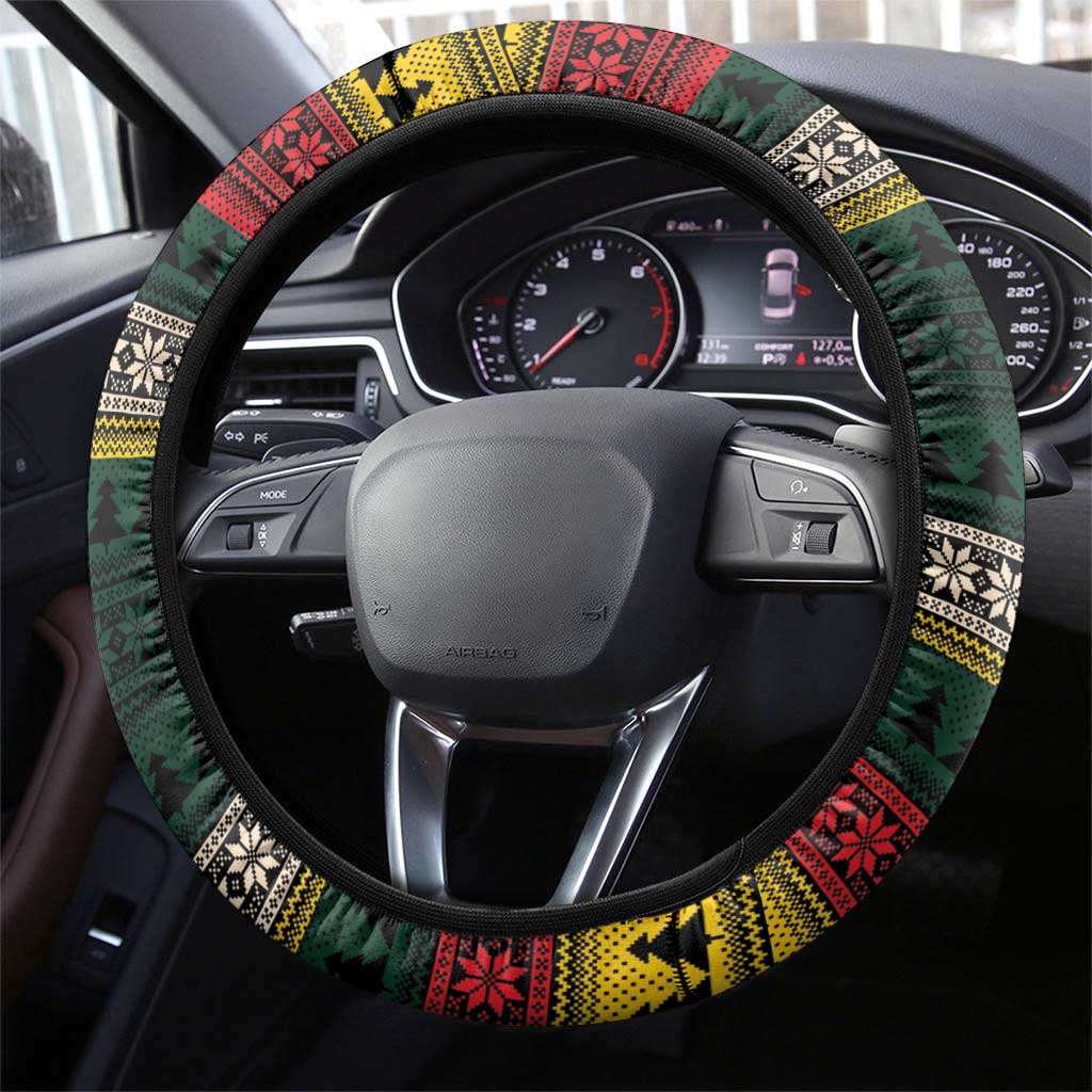 Mexican SEIS Siete 67 Meme Steering Wheel Cover Feliz Navidad Mexico - Wonder Print Shop