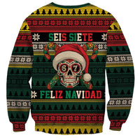 Mexican SEIS Siete 67 Meme Sweatshirt Feliz Navidad Mexico - Wonder Print Shop