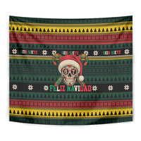 Mexican SEIS Siete 67 Meme Tapestry Feliz Navidad Mexico - Wonder Print Shop