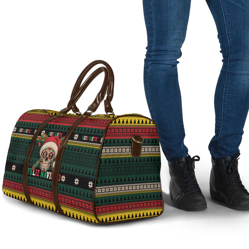 Mexican SEIS Siete 67 Meme Travel Bag Feliz Navidad Mexico - Wonder Print Shop